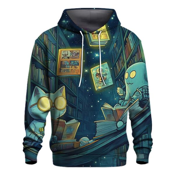 Cosmic Library Of Misplaced Cartoons graphic hoodies