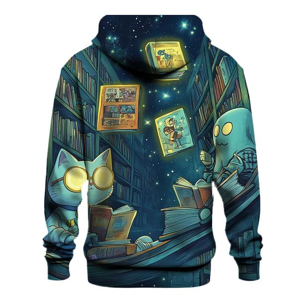 Cosmic Library Of Misplaced Cartoons graphic hoodies