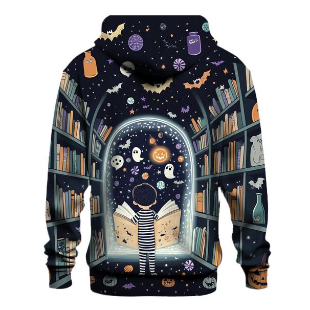 Midnight Library Of Haunted Storybooks lightweight hoodies