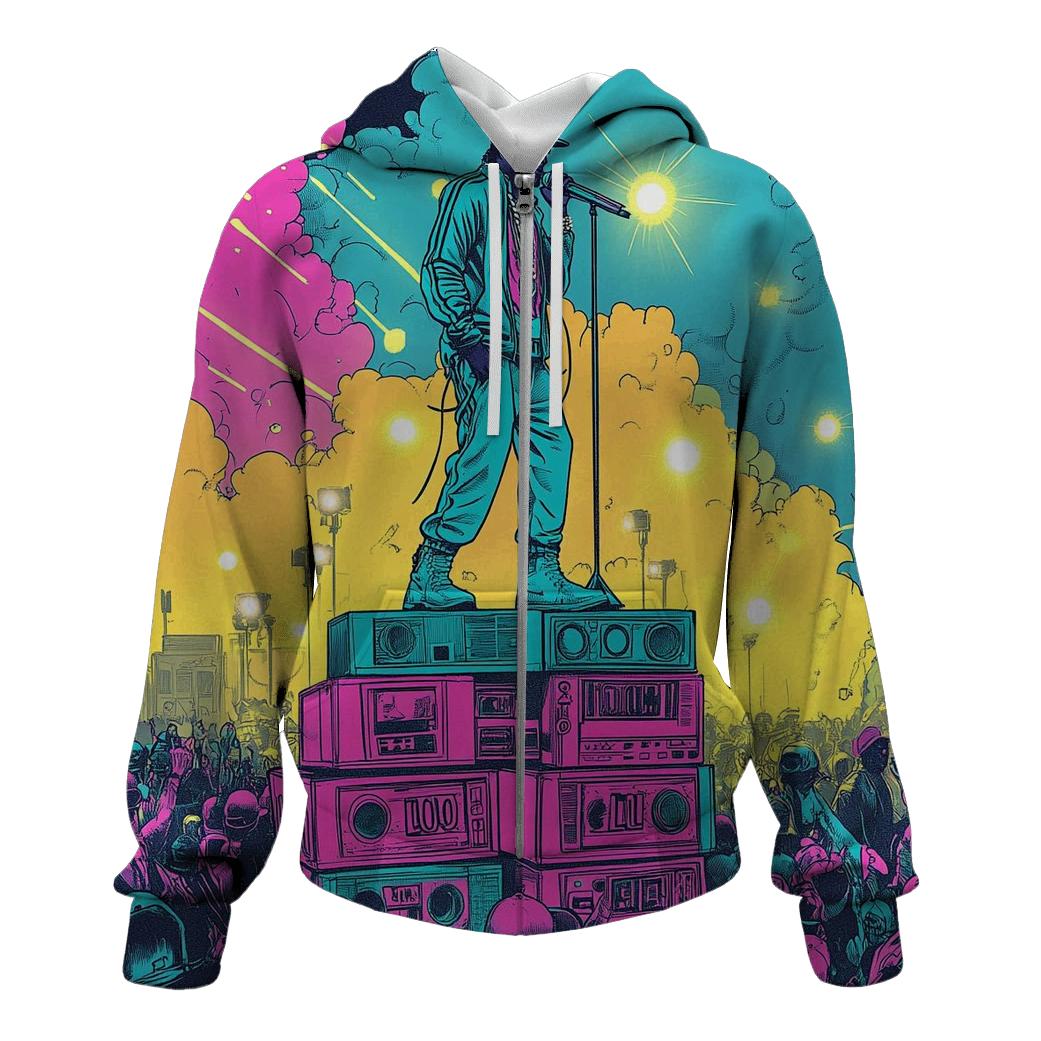LL Cool J Neon Block Party Arena hoodie trends