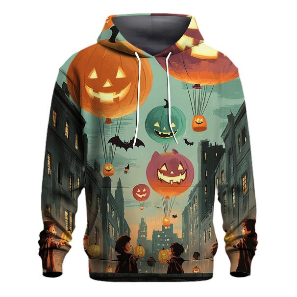 Skyline Parade Of The Spooky Balloons graphic hoodies