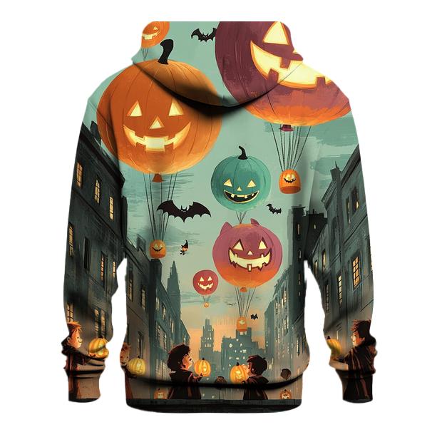 Skyline Parade Of The Spooky Balloons graphic hoodies