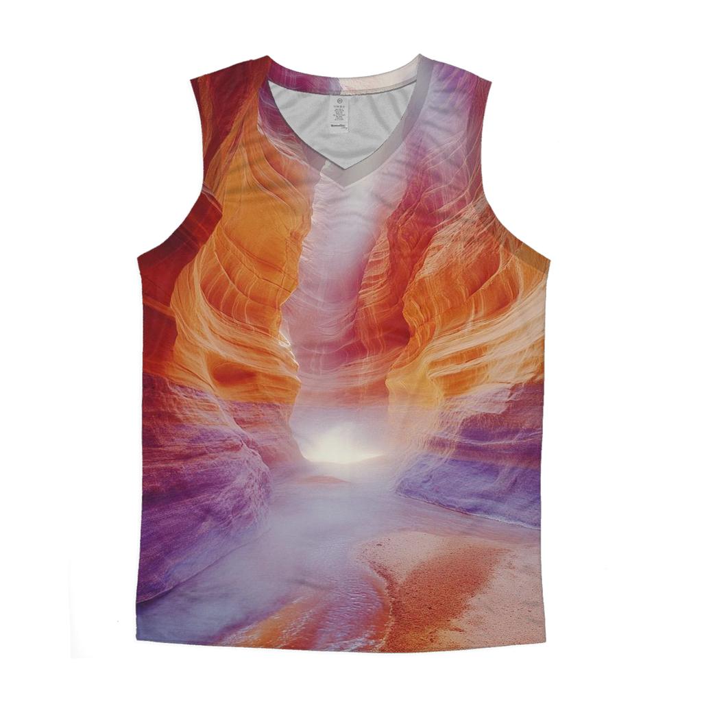 Antelope Canyon Light Beams sports performance tank tops