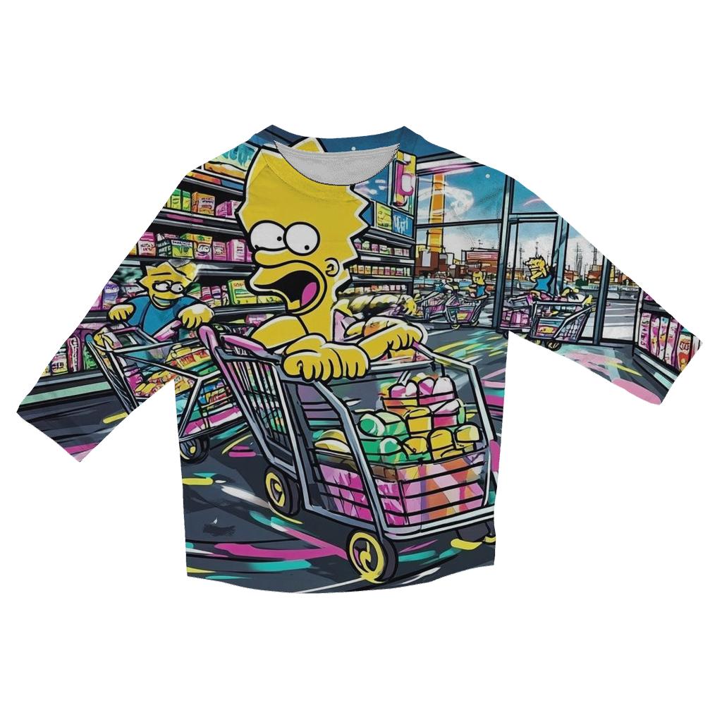 Kwik E Mart Midnight Rush personalized 3/4 sleeve tees