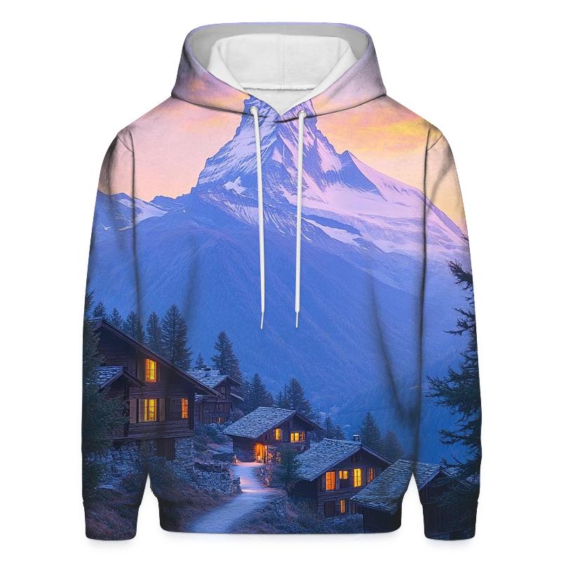 Matterhorn Peak Over Zermatt custom hoodies
