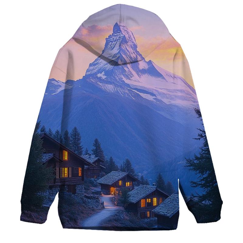 Matterhorn Peak Over Zermatt custom hoodies