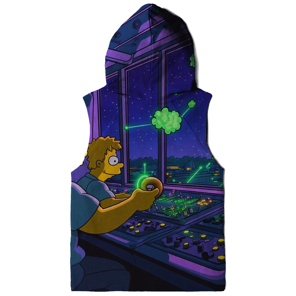 Nuclear Nightshift Neon Glow embroidered hoodies