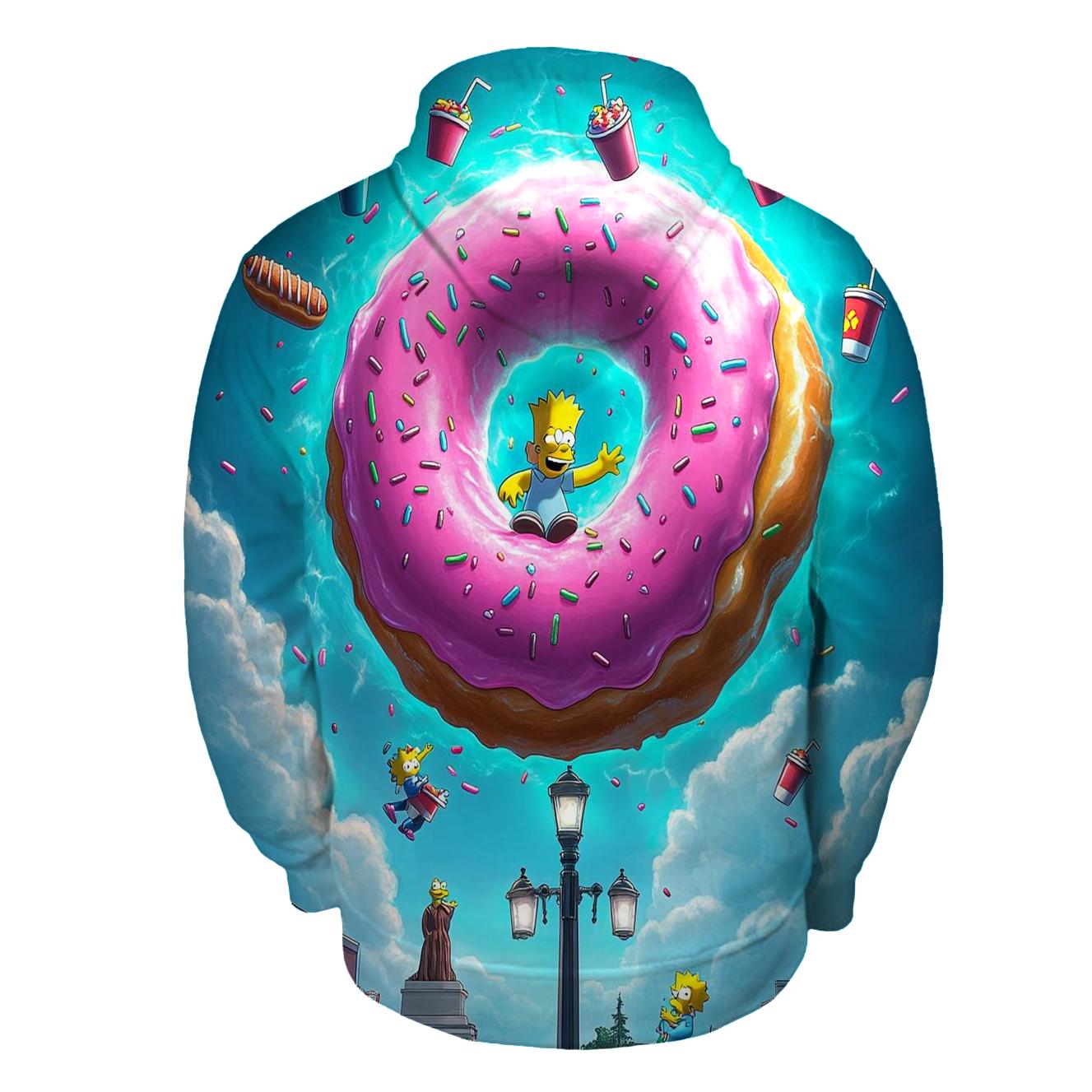Donut Vortex Over Springfield hoodie styles