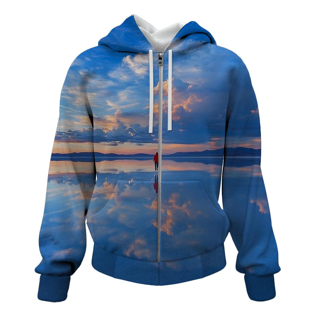 Salar De Uyuni Mirror Desert embroidered hoodies