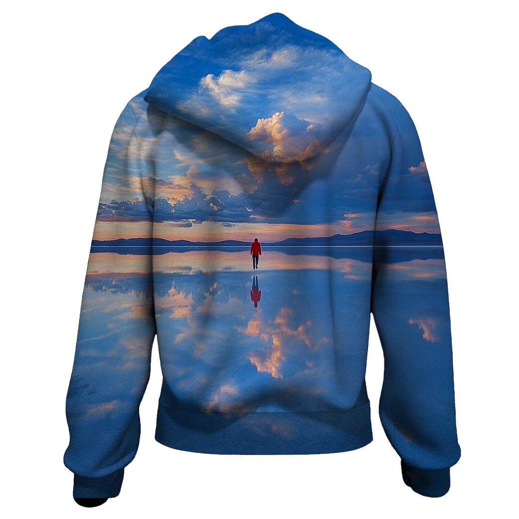 Salar De Uyuni Mirror Desert embroidered hoodies