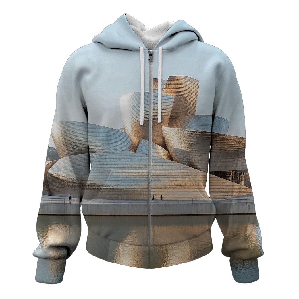 Guggenheim Museum Bilbao Curves custom hoodies