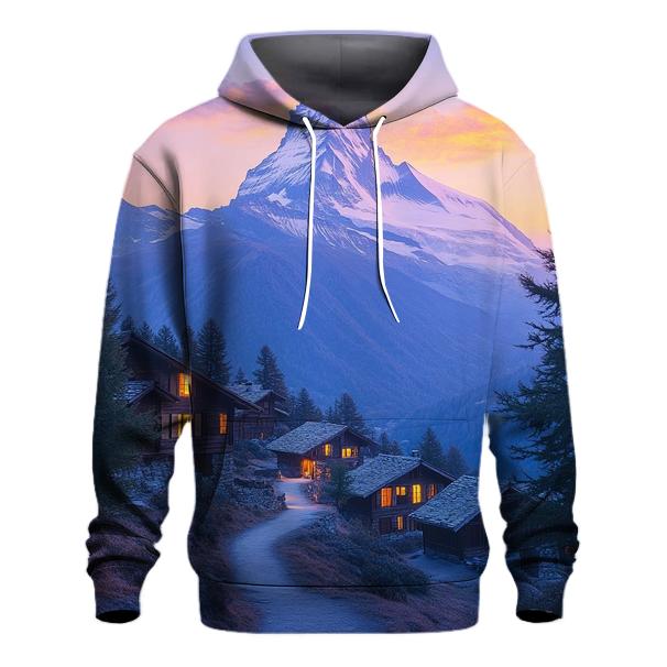 Matterhorn Peak Over Zermatt graphic hoodies