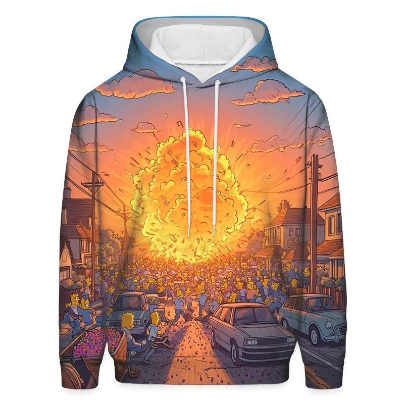 Springfield Sunset Street Chaos lightweight hoodies