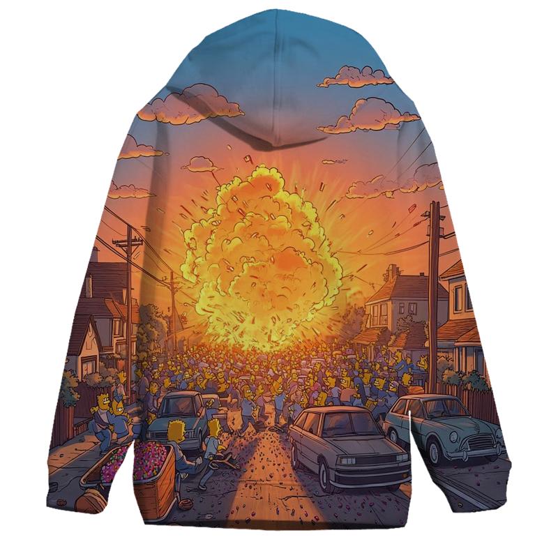 Springfield Sunset Street Chaos lightweight hoodies