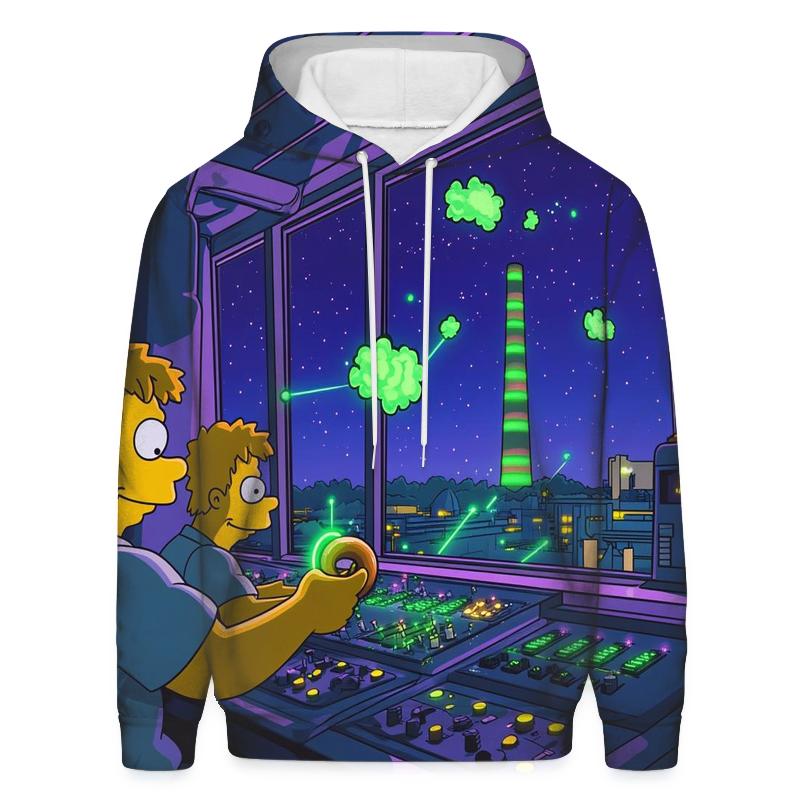 Nuclear Nightshift Neon Glow custom hoodies