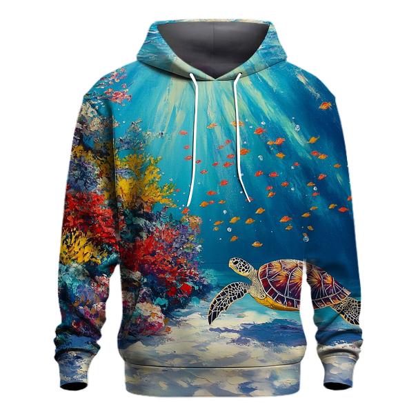 Great Barrier Reef Coral Garden premium hoodies