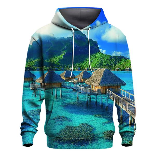 Bora Bora Lagoon Overwater Villas pullover hoodies