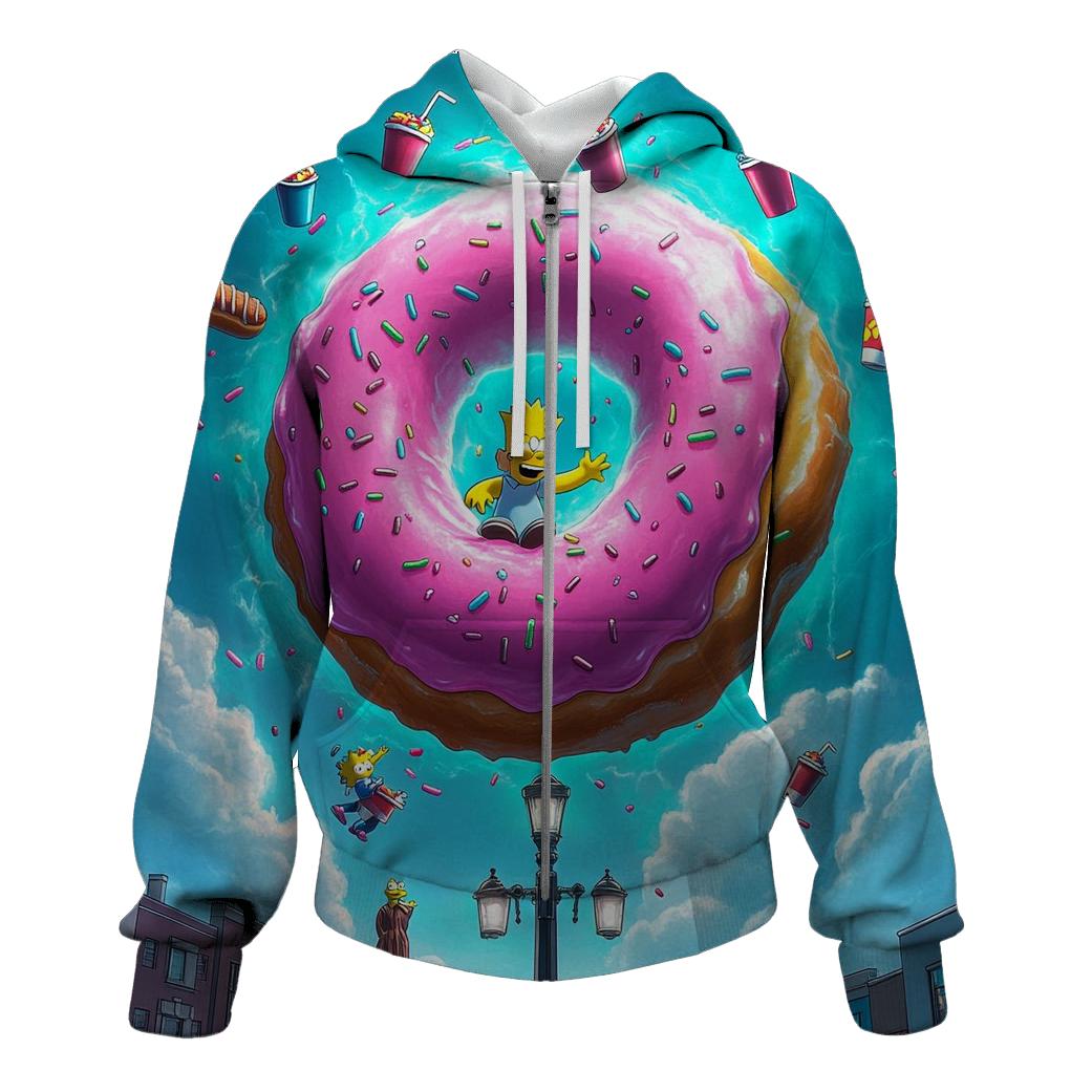 Donut Vortex Over Springfield hoodie trends