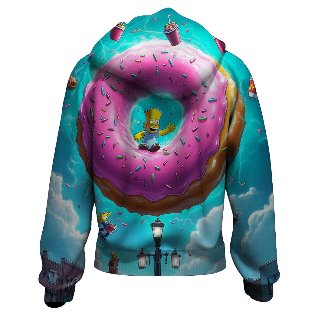 Donut Vortex Over Springfield hoodie trends