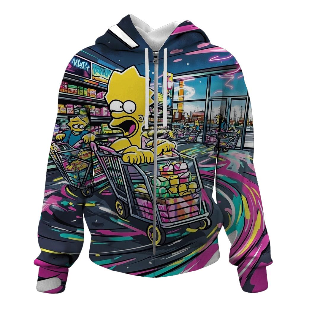 Kwik E Mart Midnight Rush pullover hoodies