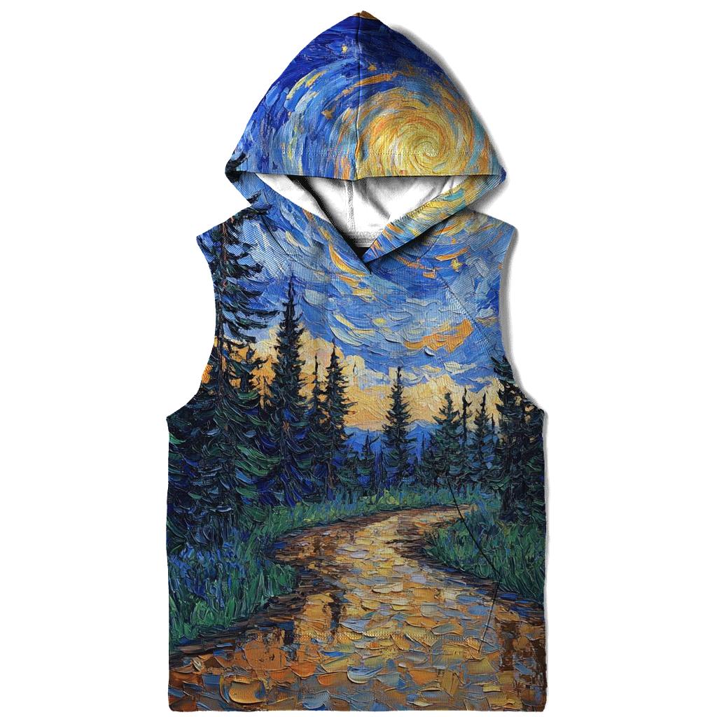 Van Gogh Inspired Forest Rainstorm hoodie designs