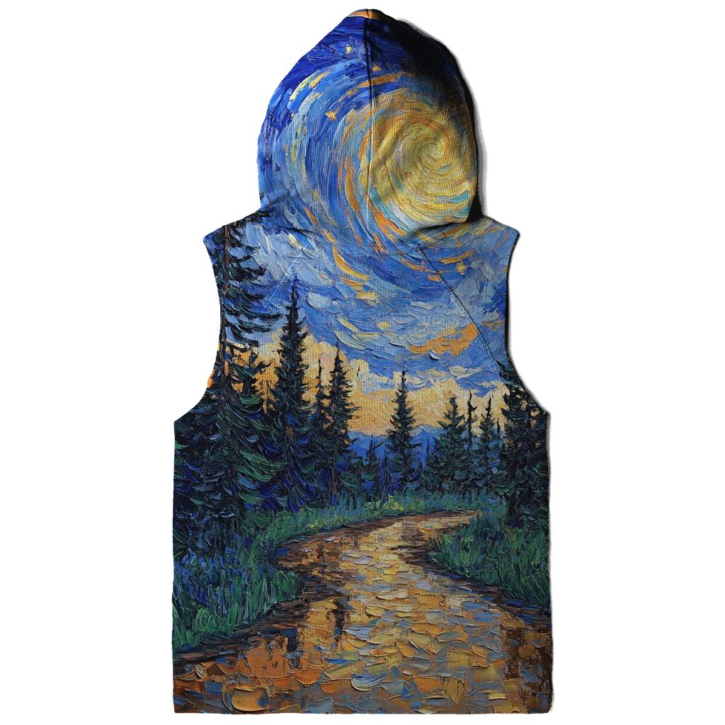 Van Gogh Inspired Forest Rainstorm hoodie designs