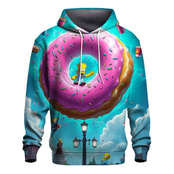 Donut Vortex Over Springfield pullover hoodies