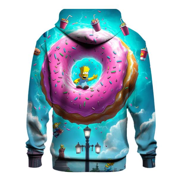 Donut Vortex Over Springfield pullover hoodies
