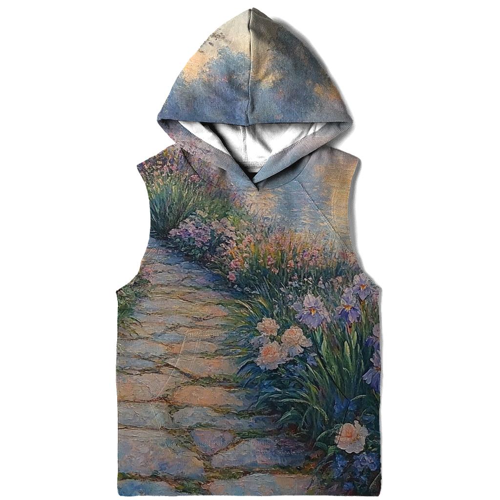 Monet Inspired Morning Lakeside Garden heavyweight hoodies