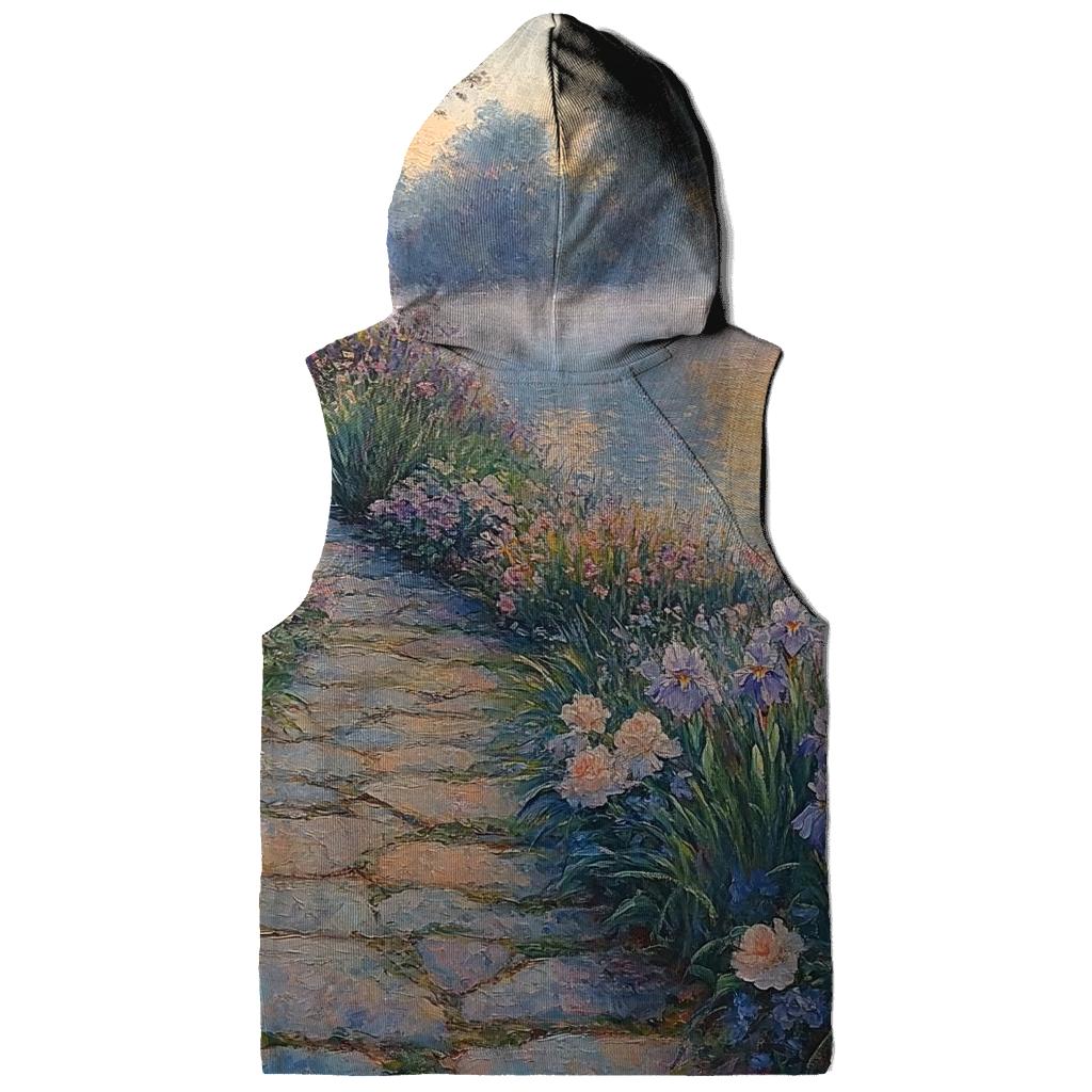 Monet Inspired Morning Lakeside Garden heavyweight hoodies