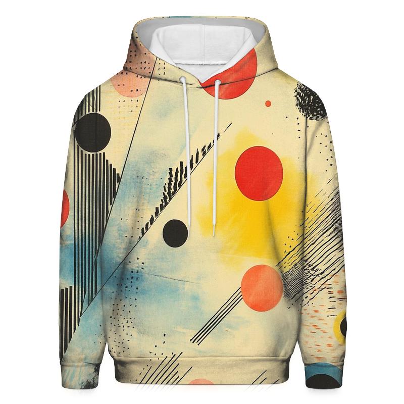 Kandinsky Inspired Abstract Weather Patterns printed hoodies