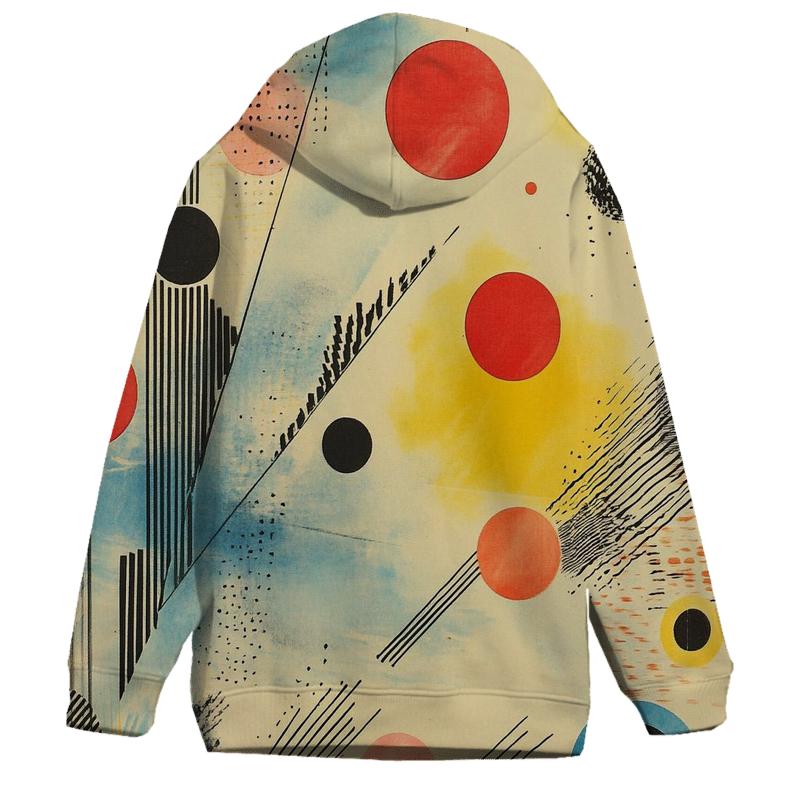Kandinsky Inspired Abstract Weather Patterns printed hoodies