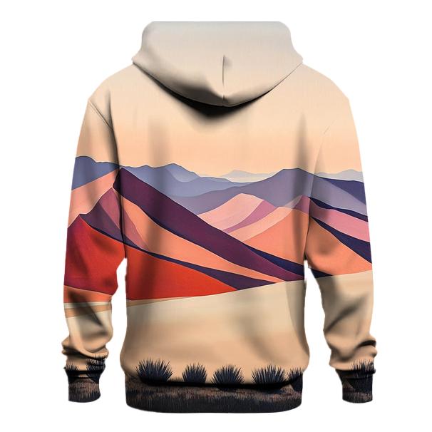 Georgia Okeeffe Inspired Desert Mountains At Sunset heavyweight hoodies