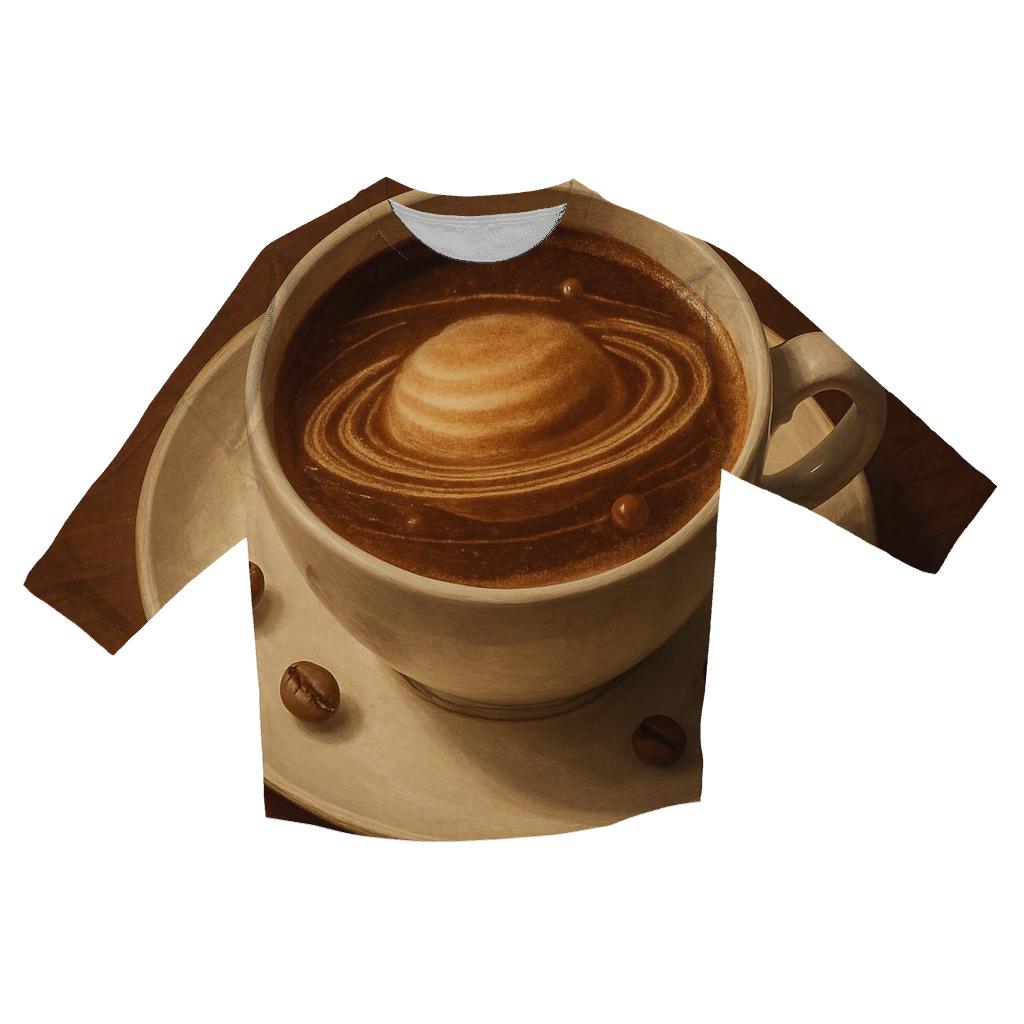 Midnight Crema Orbit designer 3/4 sleeve blouses