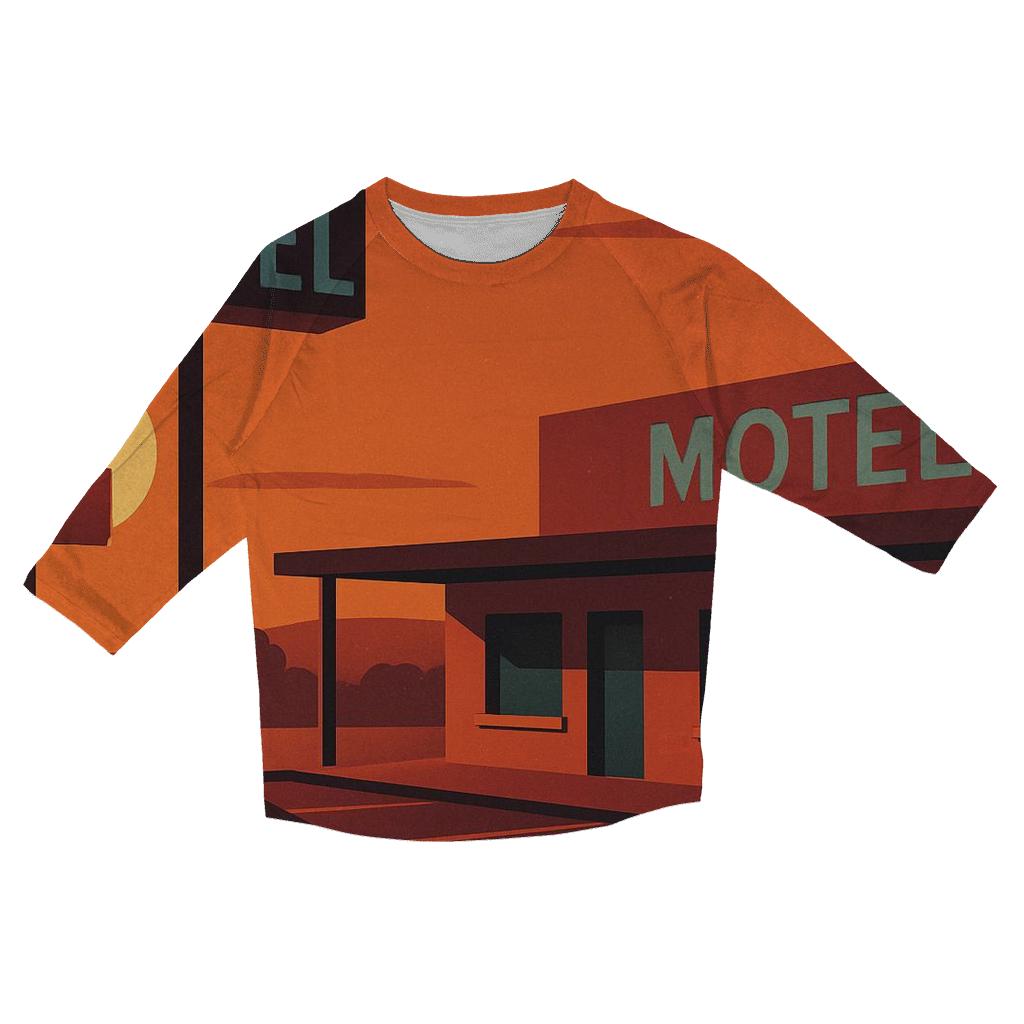 Sunset Motel Neon Dreams trendy 3/4 sleeve tops