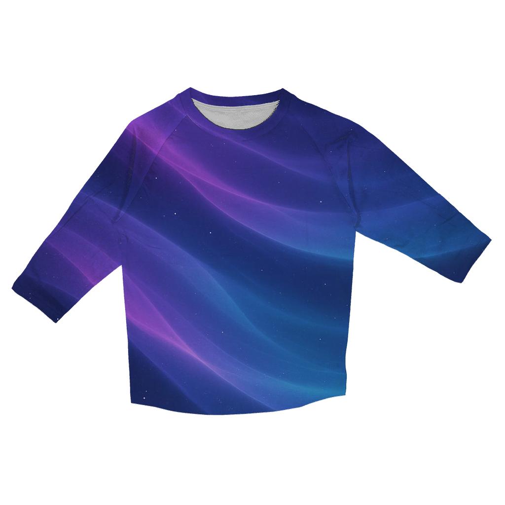 Nebula Silk Cascade trendy 3/4 sleeve tops