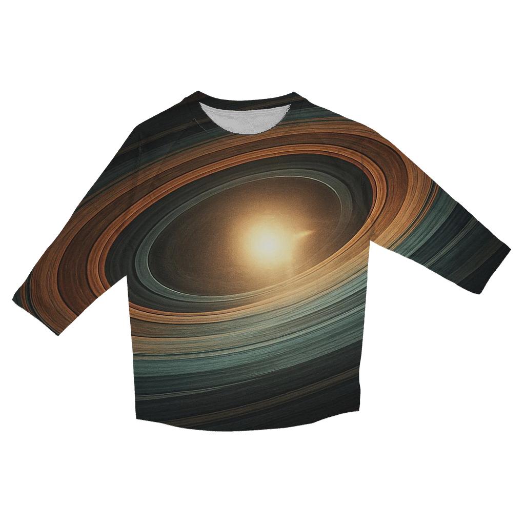 Accretion Disk Bandscape designer 3/4 sleeve blouses