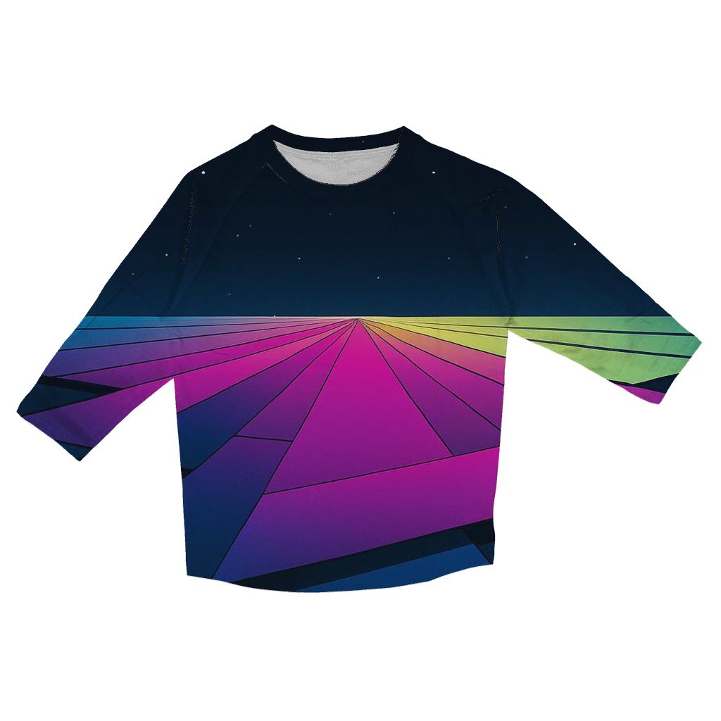 Quantum Prism Horizon fashion 3/4 sleeve shirts