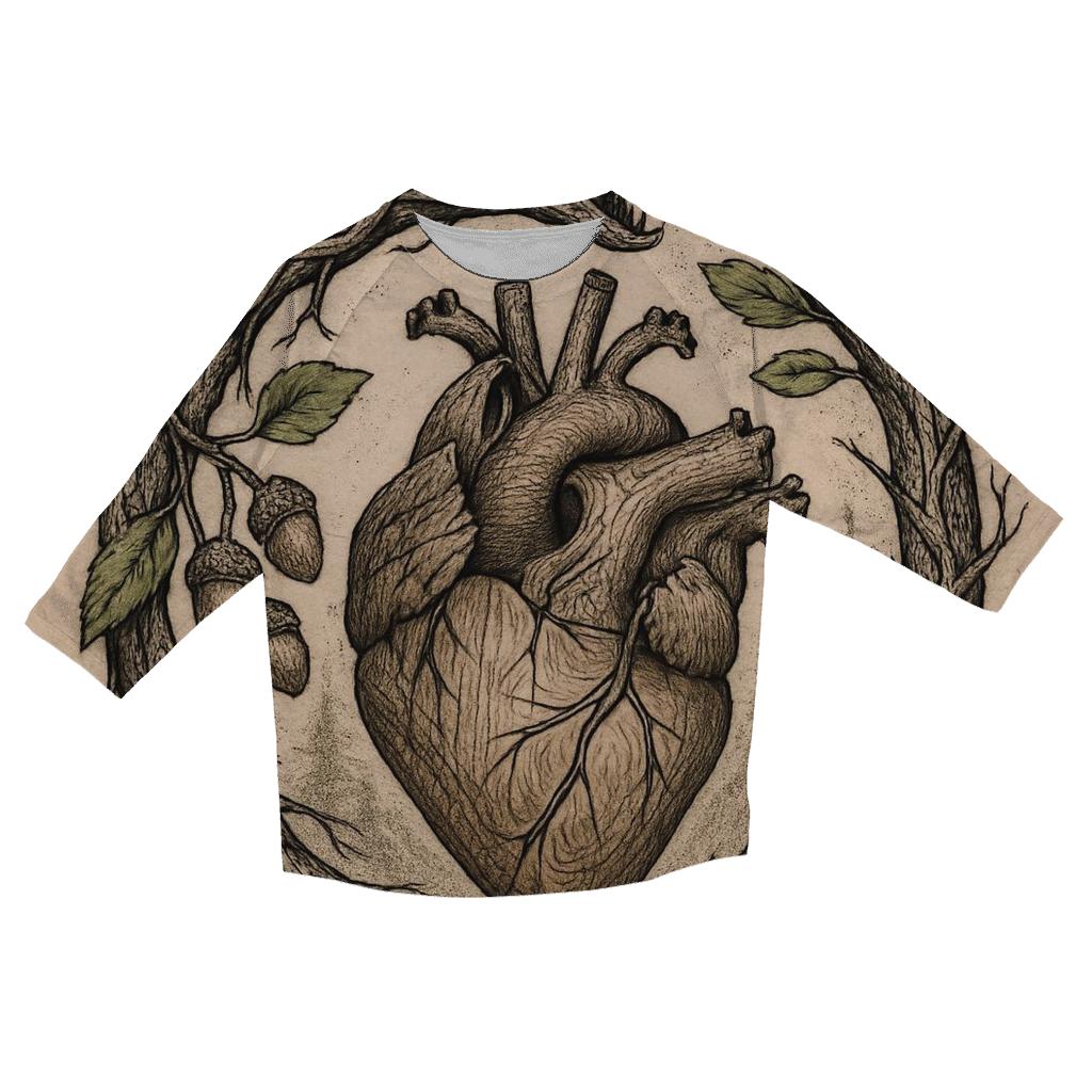 Forest Heart Rooted Ouroboros personalized 3/4 sleeve tees