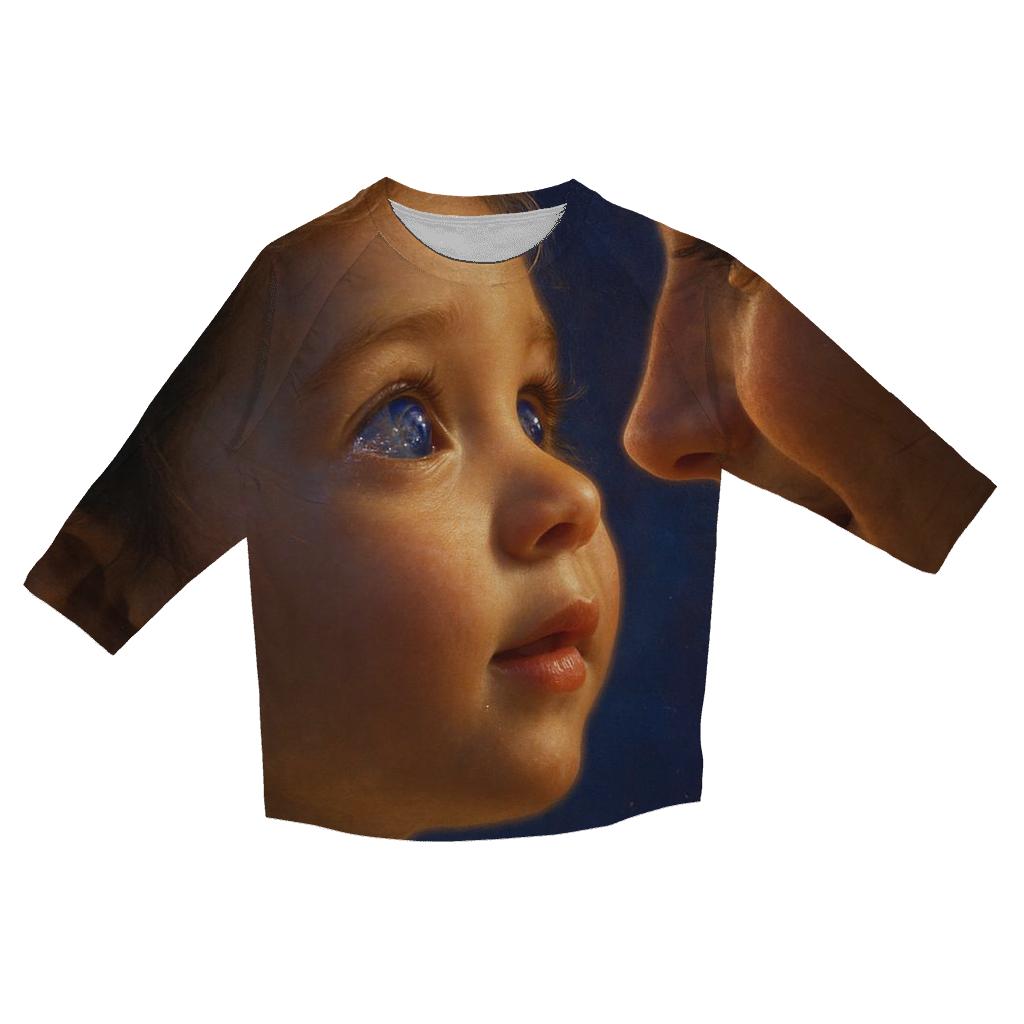 Her Eyes The First Safe Universe trendy 3/4 sleeve tops
