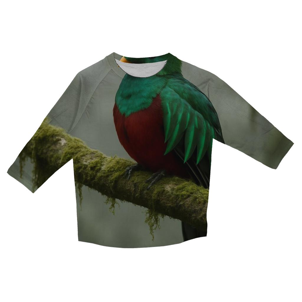 Cloud Forest Pause Resplendent Quetzal trendy 3/4 sleeve tops