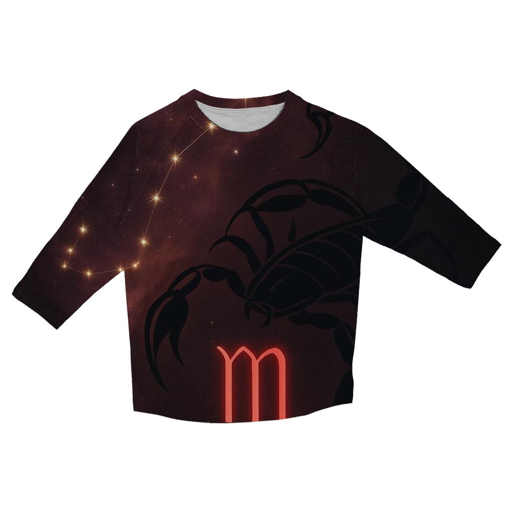 Scorpio Nebula Sigil Veil cotton quarter sleeve shirts