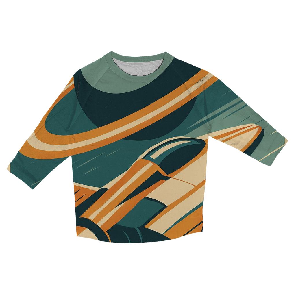 Retro Orbit Racer custom 3/4 sleeve shirts