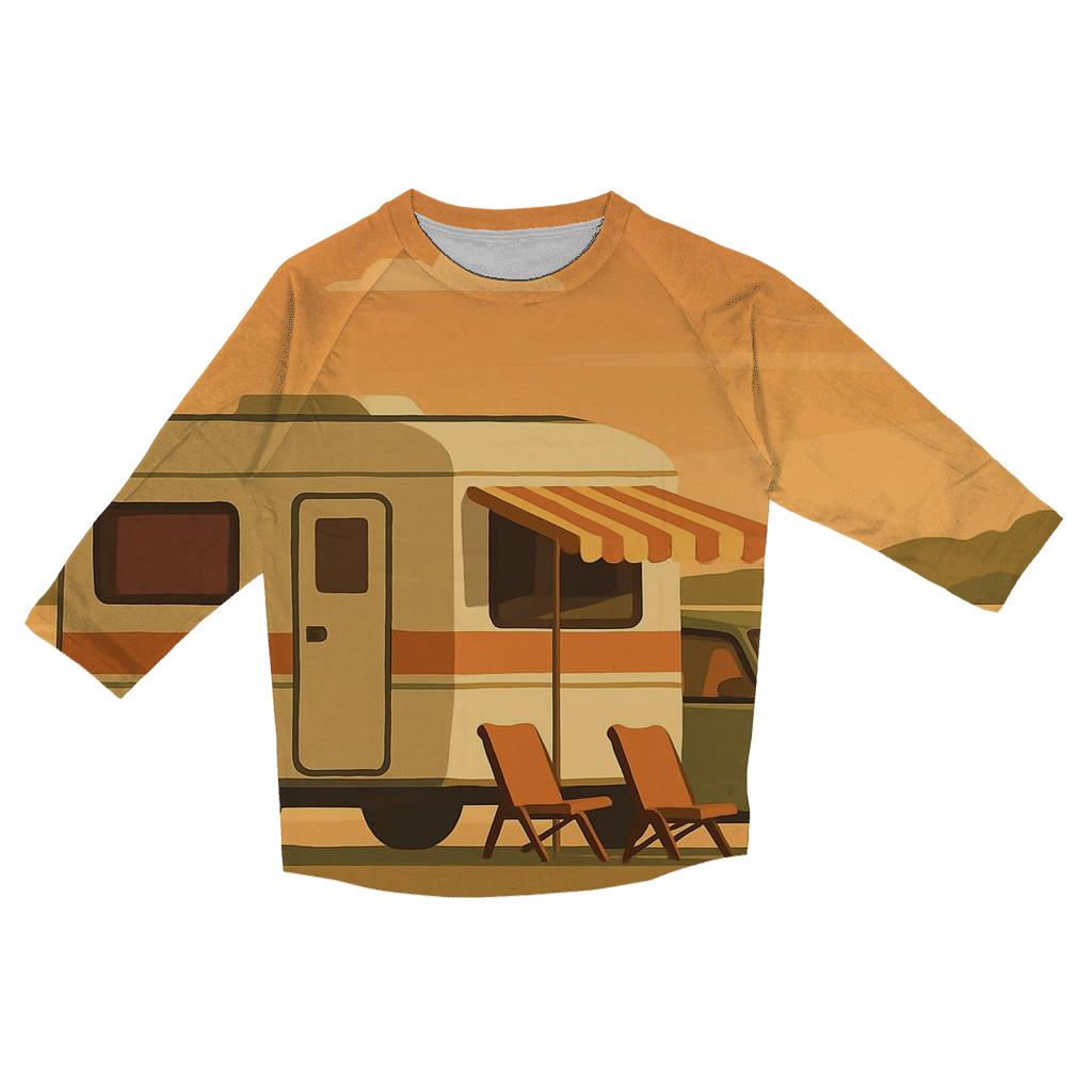Seventies Road Trip Caravan cotton quarter sleeve shirts