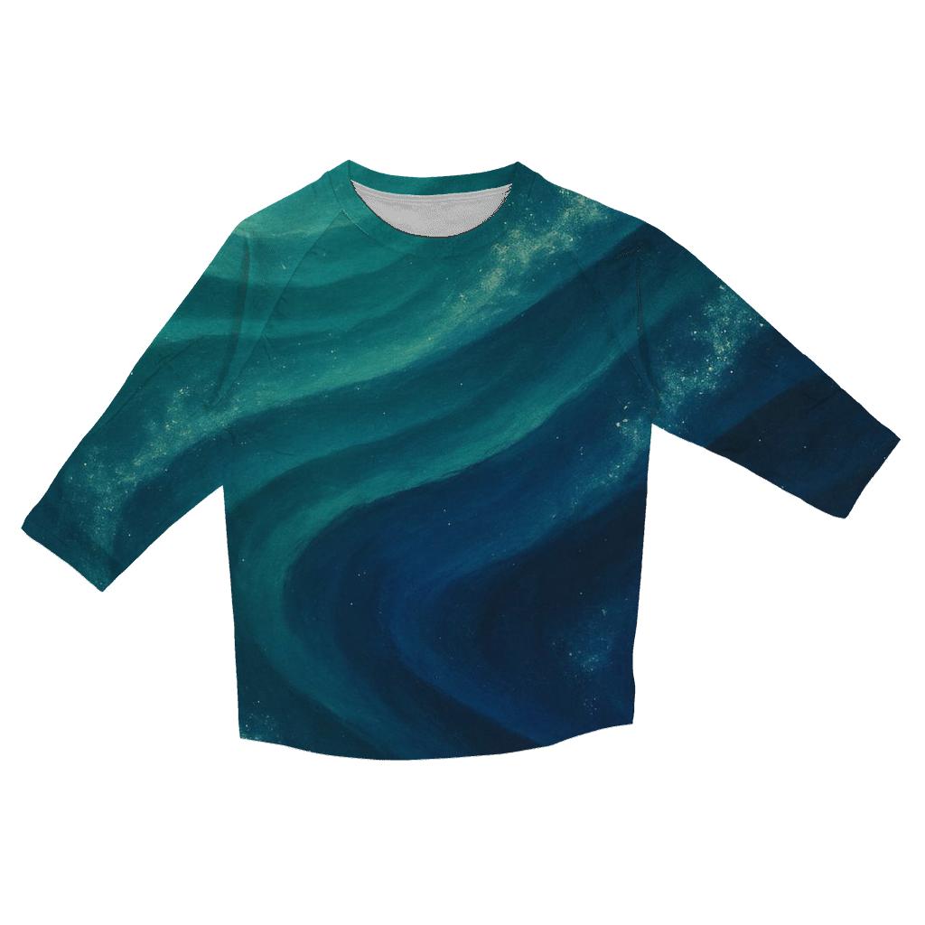 Cosmic Reef Flow cotton quarter sleeve shirts