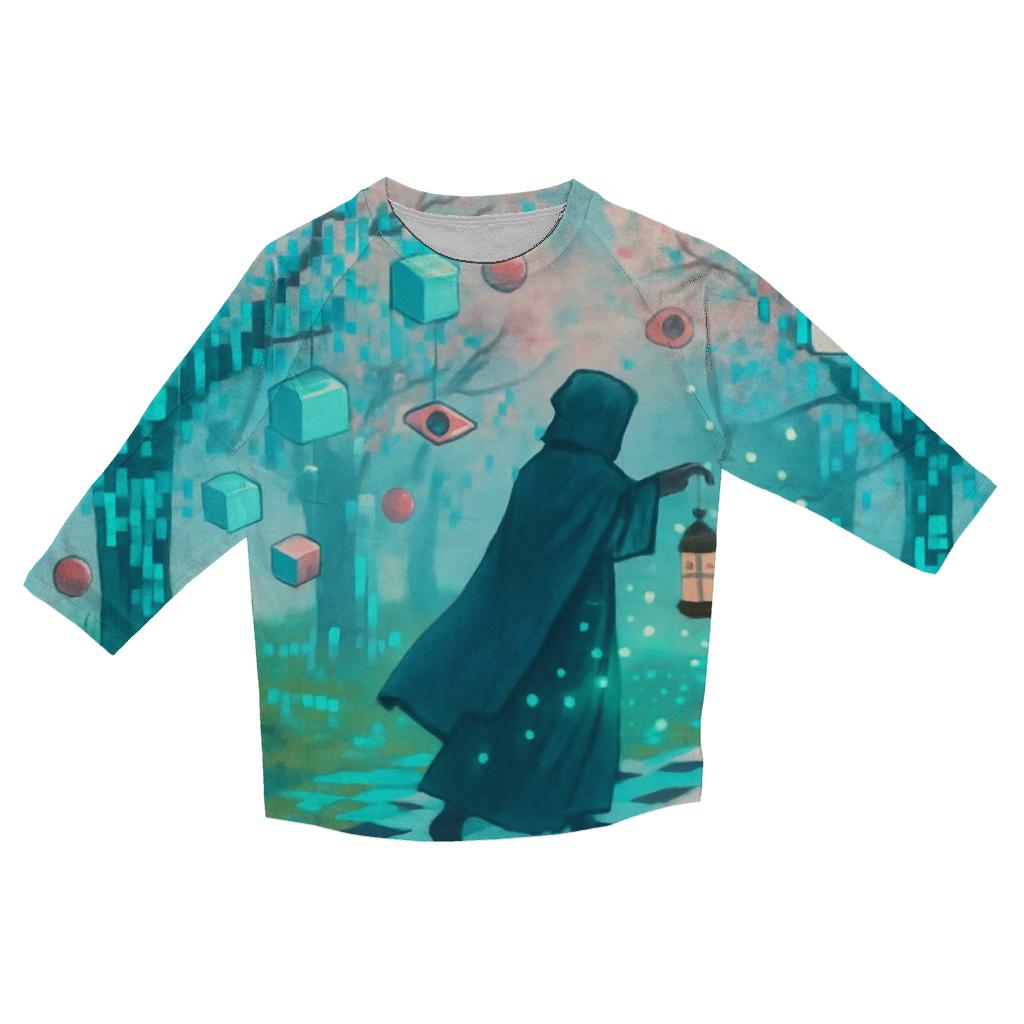 Glitch Orchard Dreamwalker printed three quarter sleeve shirts
