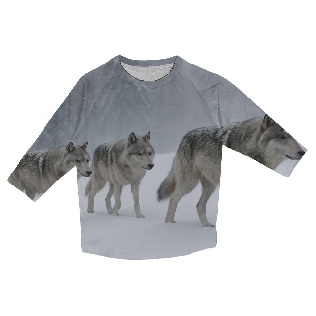 Pack Ascent Gray Wolves Snow Slope cotton quarter sleeve shirts