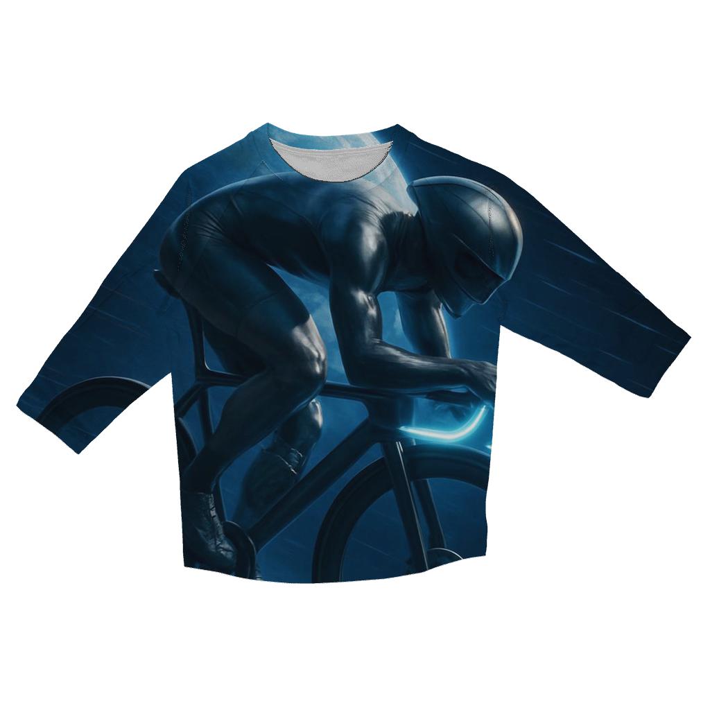 Orbiting Cycling Time Trial personalized 3/4 sleeve tees