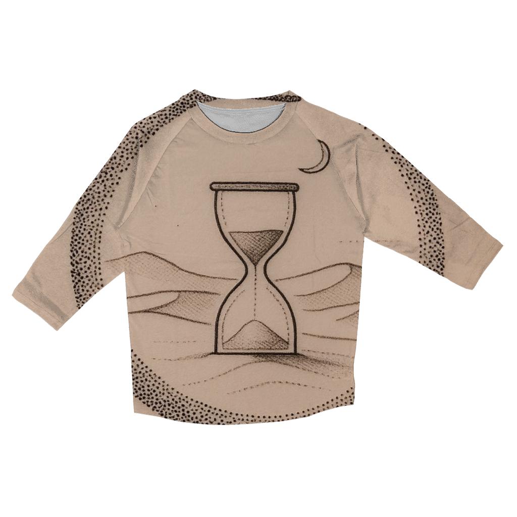 Desert Hourglass Sand Ouroboros casual three quarter sleeve shirts