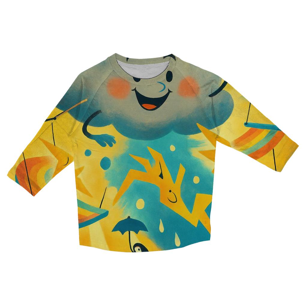 Laughing Thundercloud Circus trendy 3/4 sleeve tops
